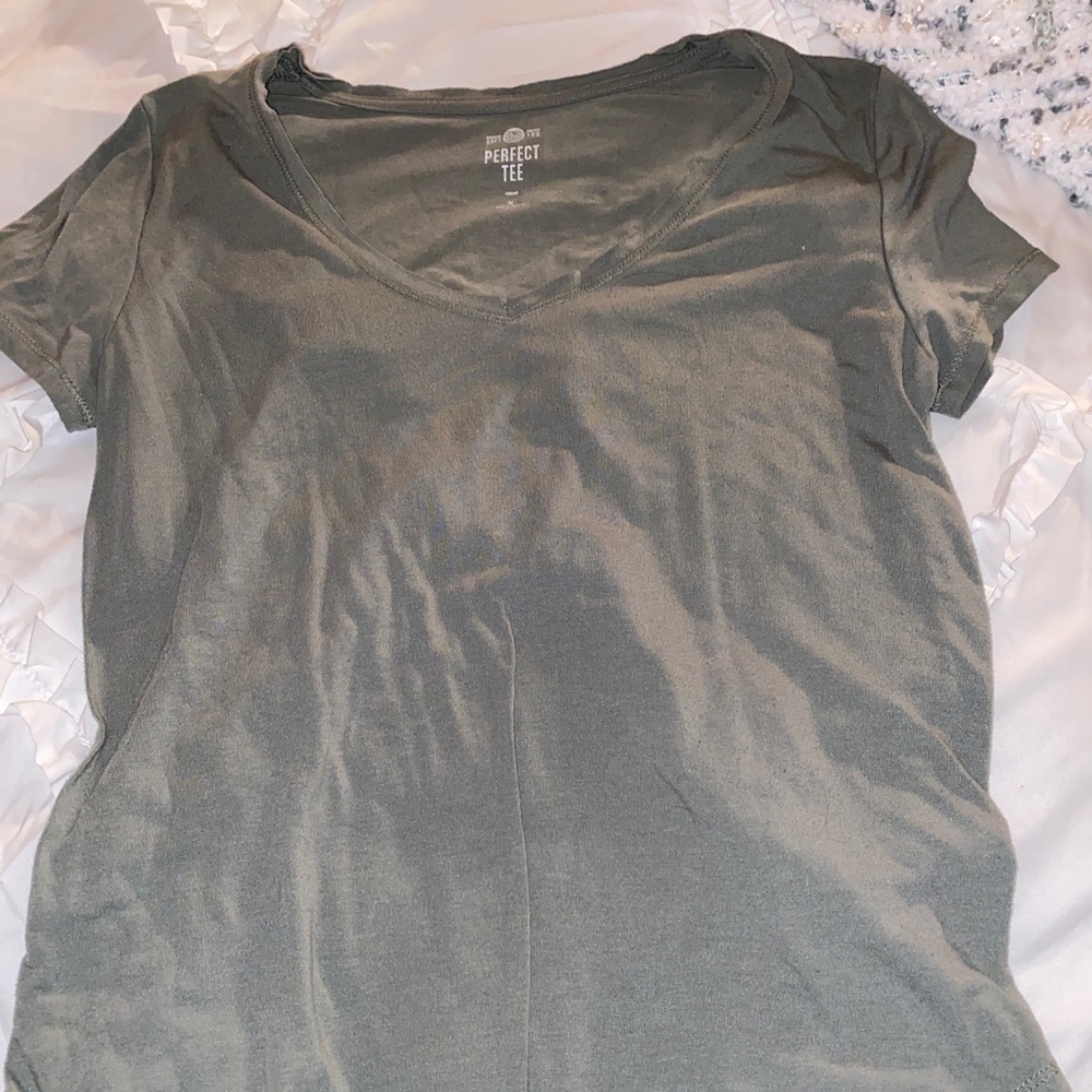 Plain green T-shirt